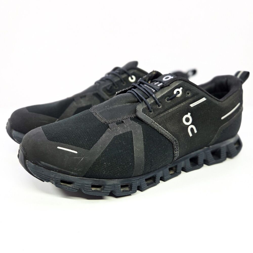 On Cloud 6 Waterproof Black Running Shoes Men’s Size 11.5 EU 46